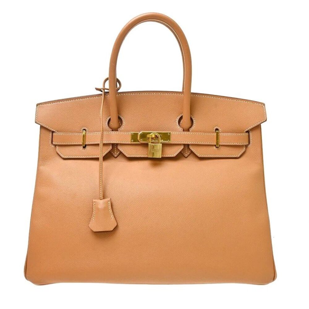 Hermes Birkin Epsom Beige Leather Handbag